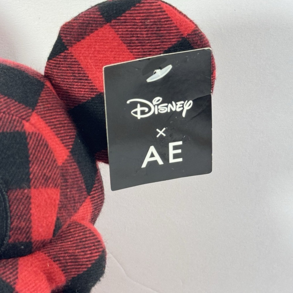 New Disney Mickey Mouse X AE American Eagle Special‎ Edition Buffalo Plaid Plush - Picture 3 of 11